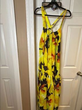 PMP Yellow Floral Maxi Sundress